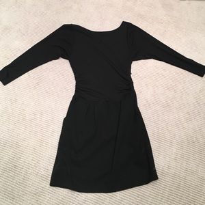 Theory Black Tulip Skirt Dress