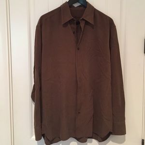 Tommy Bahama Brown Dress Shirt