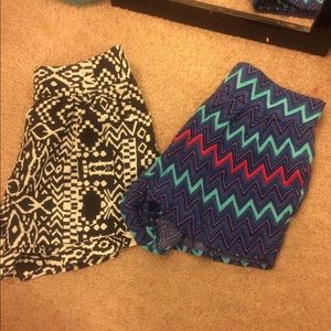 Patterned Highwaisted Flowy Shorts