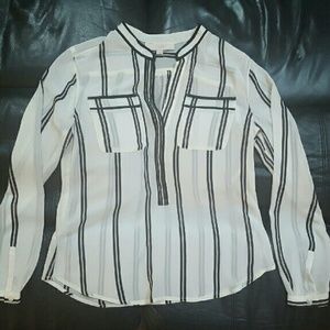 LOFT Striped Blouse - Small