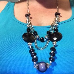 Black and Silver Necklace