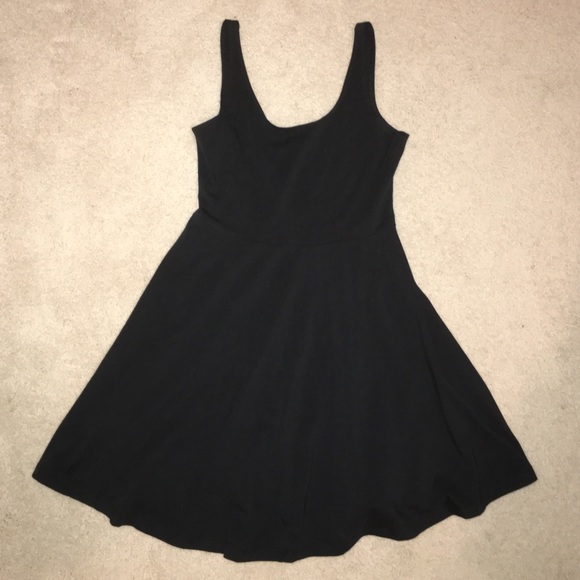 PINK Black Scoopneck Skater Dress Size XS