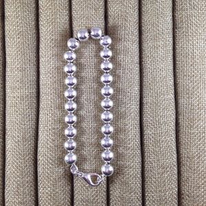 Sterling Silver Round Bead Bracelet