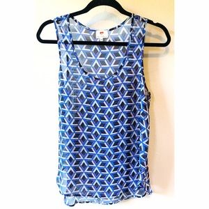 Tribal modern sleeveless blouse tank top