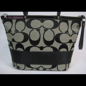 Coach purse grey and black. PRICE REDUCED.