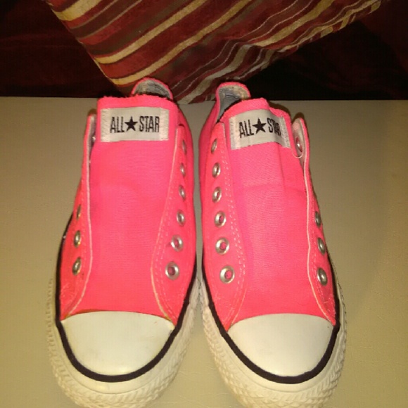 Pink sneakers