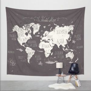 World Map tapestry