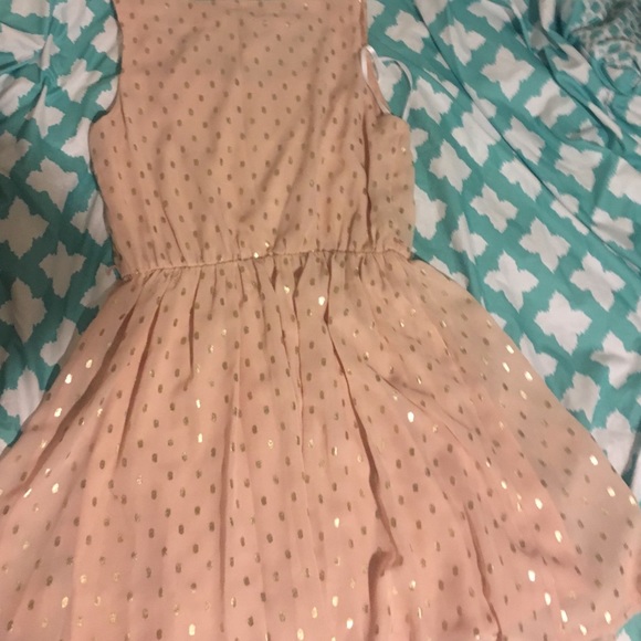 Gorgeous Pink/Gold Shimmery Dress - Picture 2 of 2