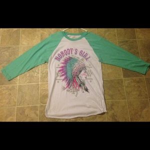 Crazy Train baseball Tee "Nobody's Girl"