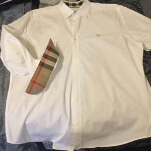 White XL long sleeve Burberry shirt