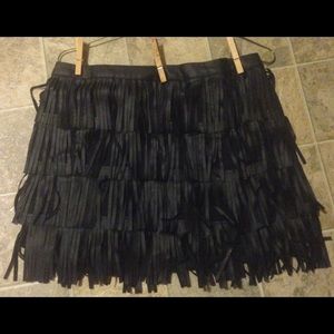 Black fringe skirt by Cowgirl Justice