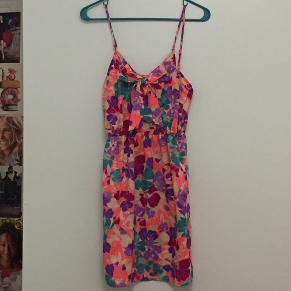 Bright floral dress
