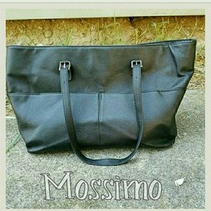 EUC Merona Faux Leather Messenger Bag