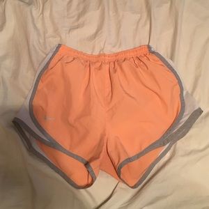 Orange Nike Running Shorts