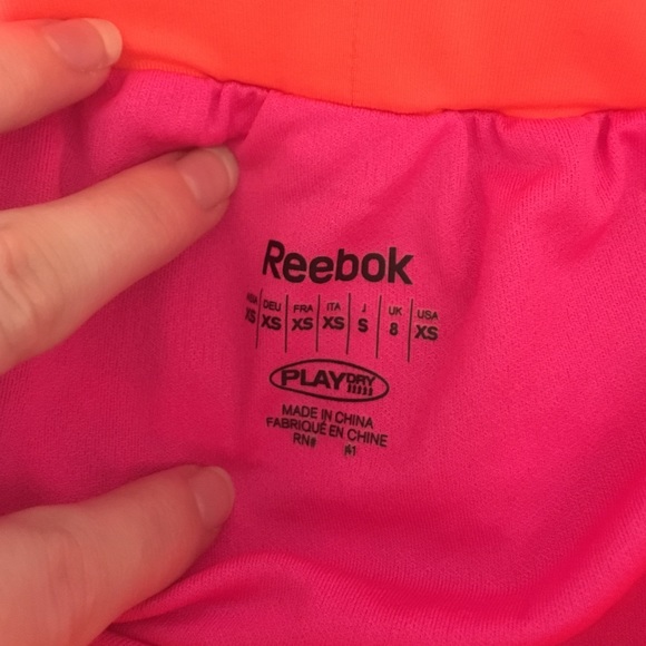 Neon Reebok shorts - Picture 3 of 3