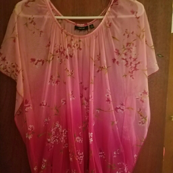 Pink Floral Dress Shirt