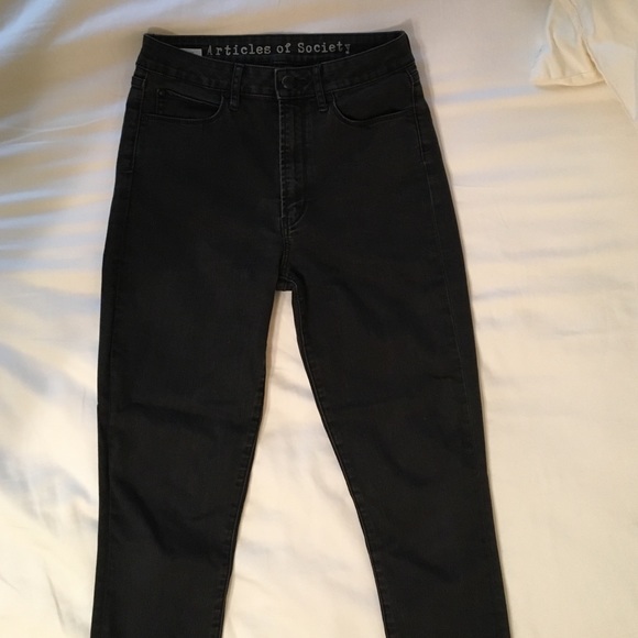 Black High Waisted Skinny Jeans