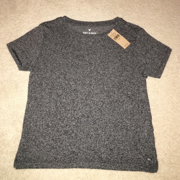 American Eagle Characoal Grey Tee size Small