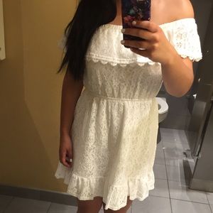 White Off the Shoulder Dress