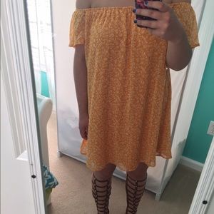 Off the shoulder dress