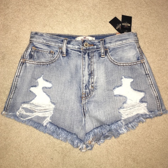 Hollister Highwaisted Destroyed Shorts size 1