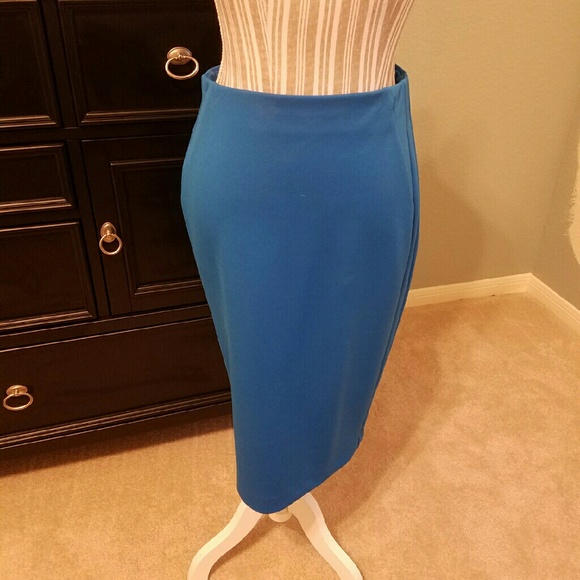 The Limited Aqua Blue Long Skirt