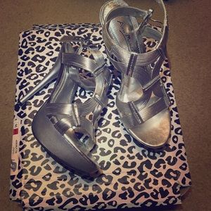 Silver heels