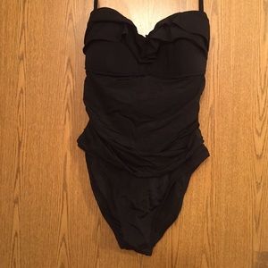 Black one piece swimsuit Never! Worn