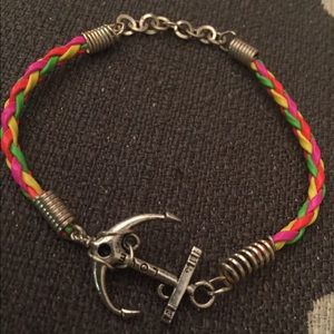 Braided anchor friendship bracelet