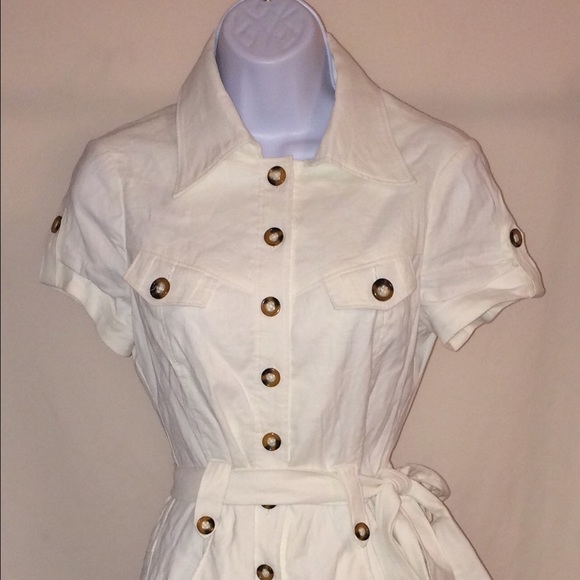 New Bebe white jumpsuit