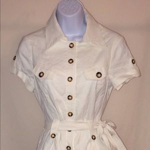 New Bebe white jumpsuit