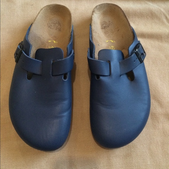 Dark Blue Black Birkenstock Slip In