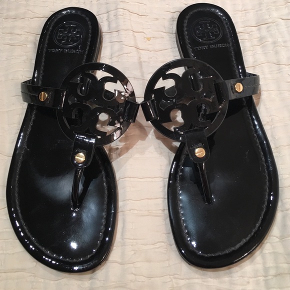 Tory Burch Shoes - Tory Burch Sandals, black patent!