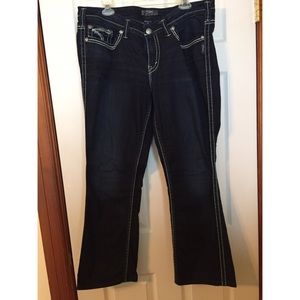 Silver dark wash Jean