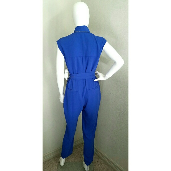 Blue Rachel Roy Jumpsuit - Picture 2 of 4