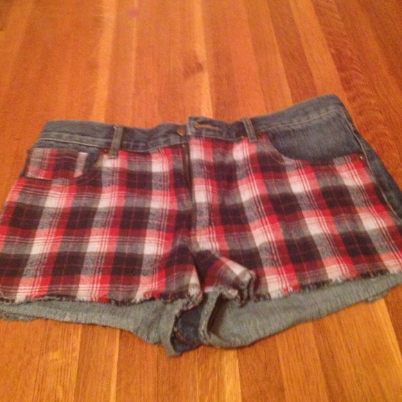 Blue jean shorts