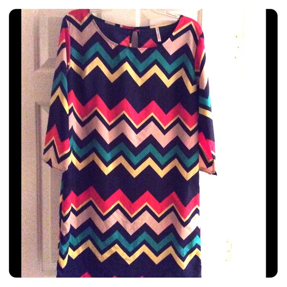 Boutique Chevron Dress