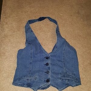 Jean halter vest