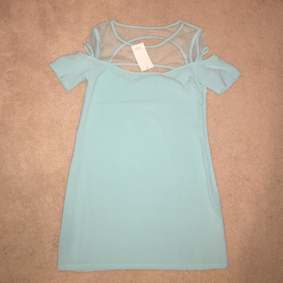 Tobi Boardwalk Light Blue Shift Dress size small