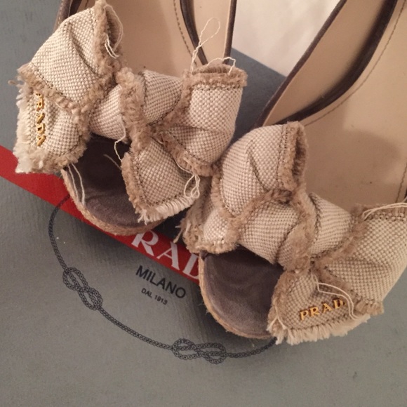 Prada Wedges Calzature Donna Scamosciato 4 - Picture 2 of 4