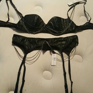 Sexy pleather lingerie