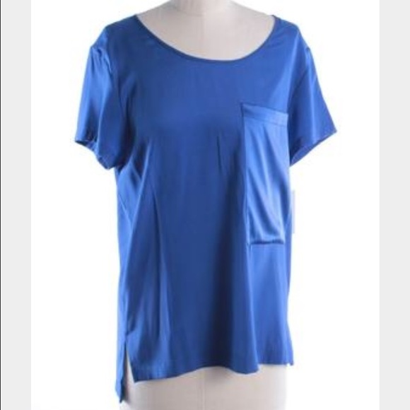 RAG AND BONE SILK BLUE TOP