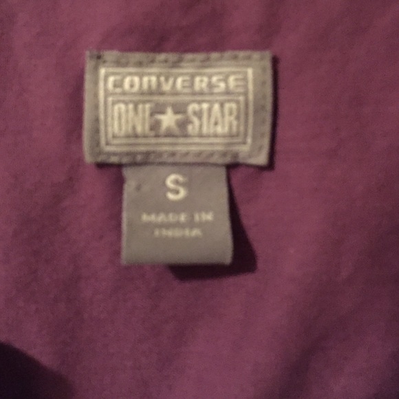 SOLD Converse Purple Boho Short Sleeve Top Small - Picture 3 of 4