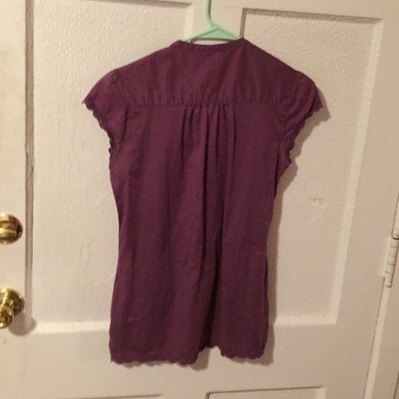 SOLD Converse Purple Boho Short Sleeve Top Small - Picture 4 of 4