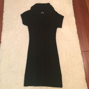 Black fleece winter dress