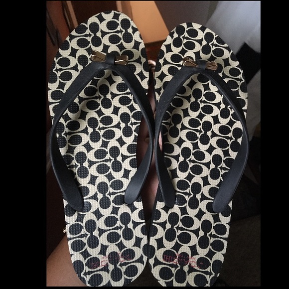 Coach flip flops