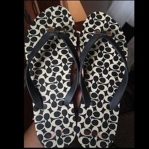 Coach flip flops