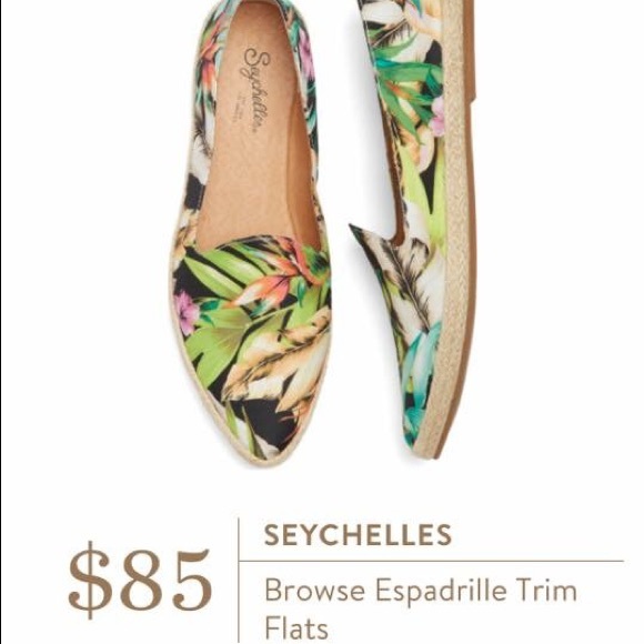 Seychelles "Browse" Espradrille Trim Flats - Picture 1 of 2