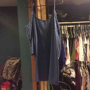 Baby Blue Off-Shoulder Dress