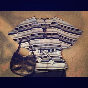 Banana Republic striped top...business or casual😎